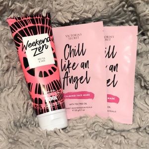 Victoria Secret PINK Weekend Zen lotion face mask
